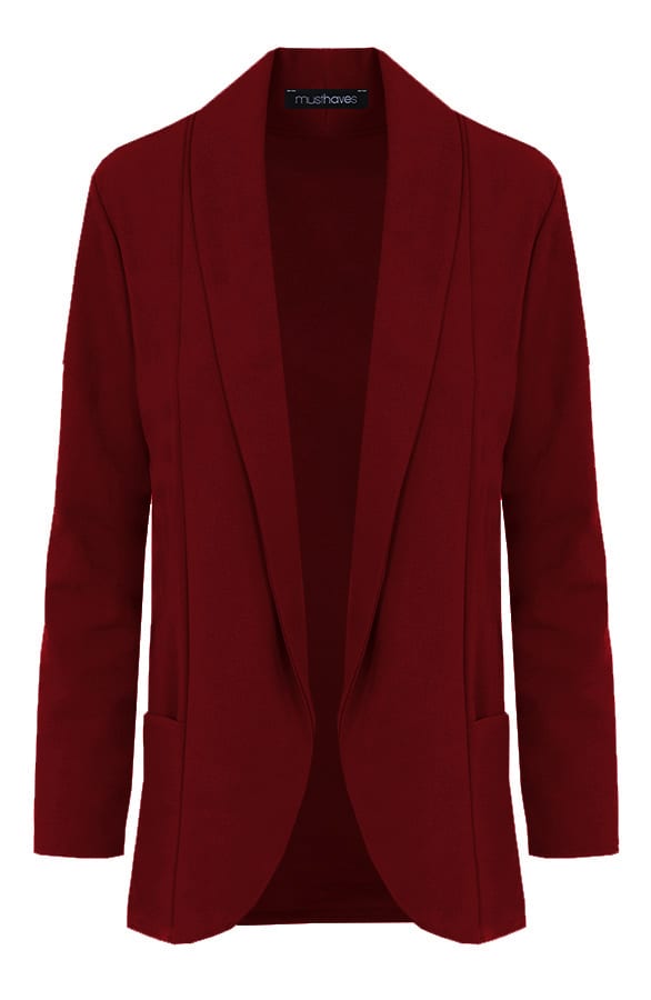 Basic Blazer Bordeaux – shoparchief, foto 1