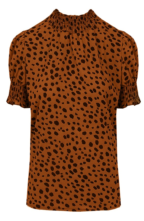 Cheetah Col Top Cognac – shoparchief, foto 1