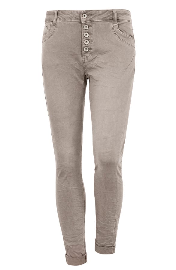 Chino Broek Dames Taupe – shoparchief, foto 1