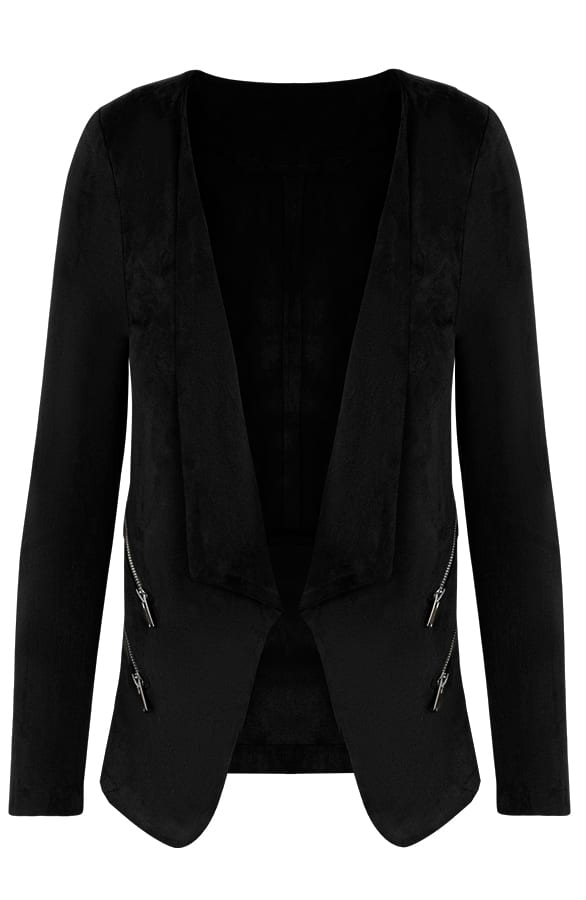 Suede Jasje Rits Zwart – shoparchief, foto 1