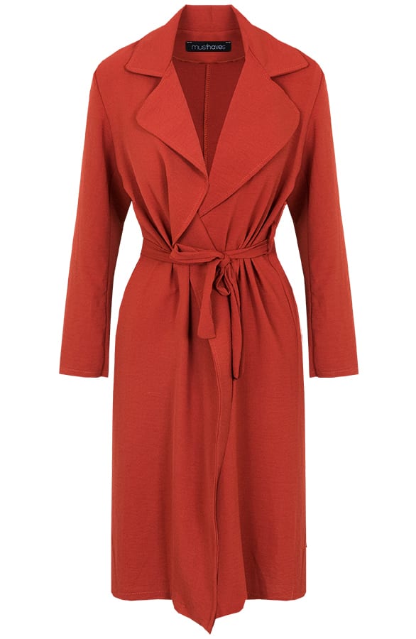 Trenchcoat Dames Terracotta – shoparchief, foto 1