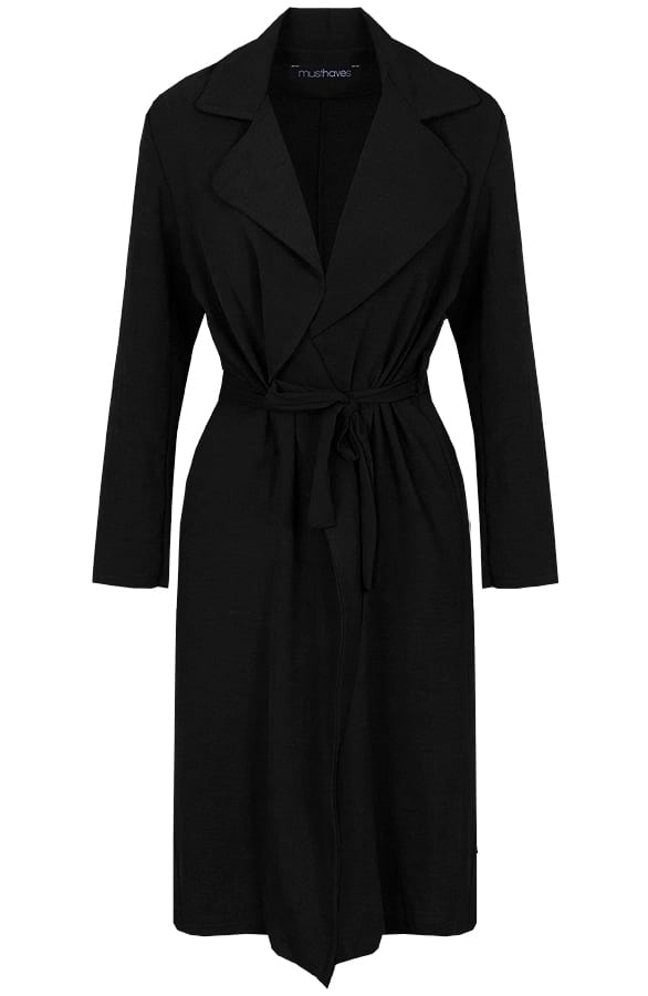 Trenchcoat Dames Zwart – shoparchief, foto 1