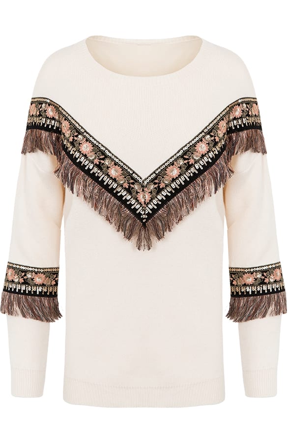 Trui Boho Creme – shoparchief, foto 1