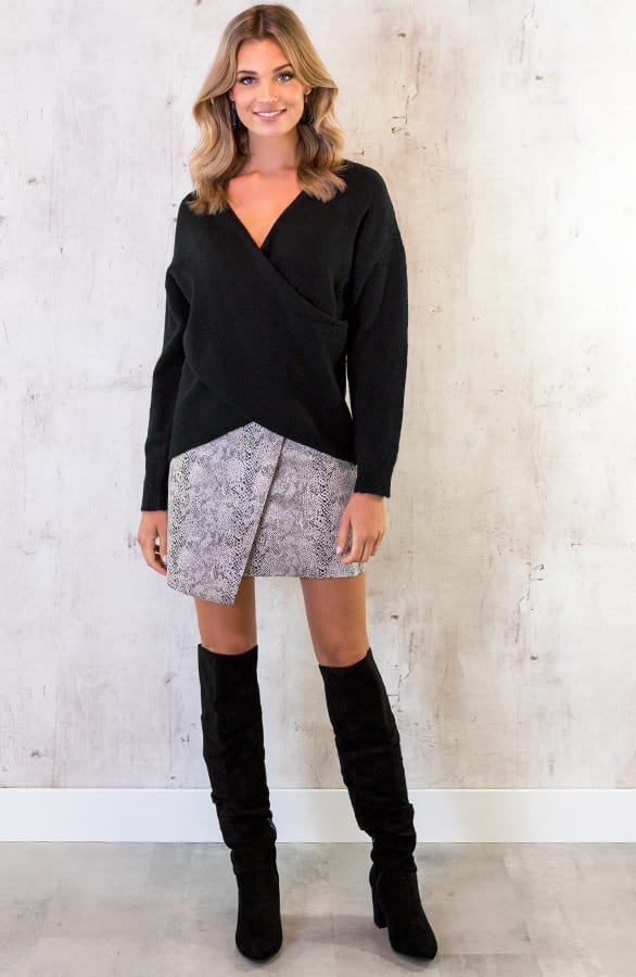 Need This Sweater Twist Zwart – shoparchief, foto 3