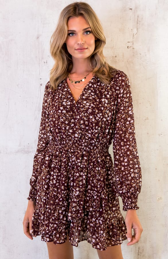 Dynasty Jurk Bordeaux – shoparchief, foto 2