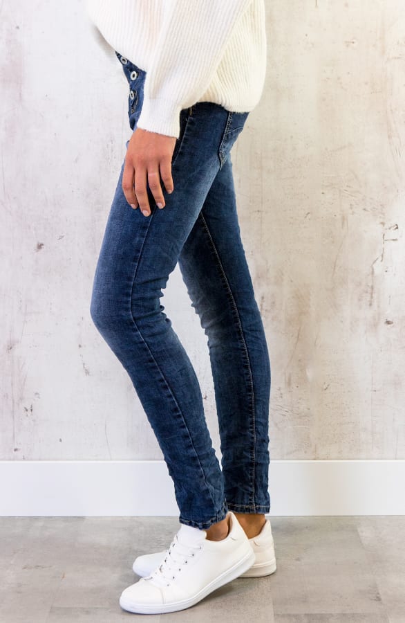 Chino Hose Damen Blau, Shoparchiv, Foto 5