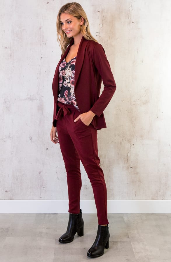 Basic Blazer Bordeaux – shoparchief, foto 5