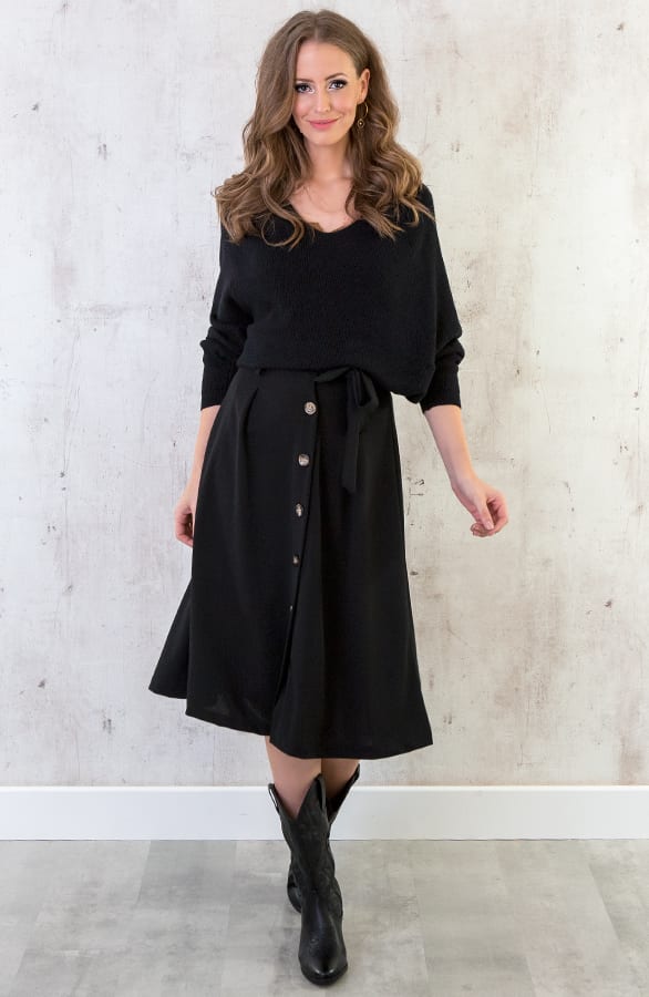 Oversized Trui Zwart – shoparchief, foto 3