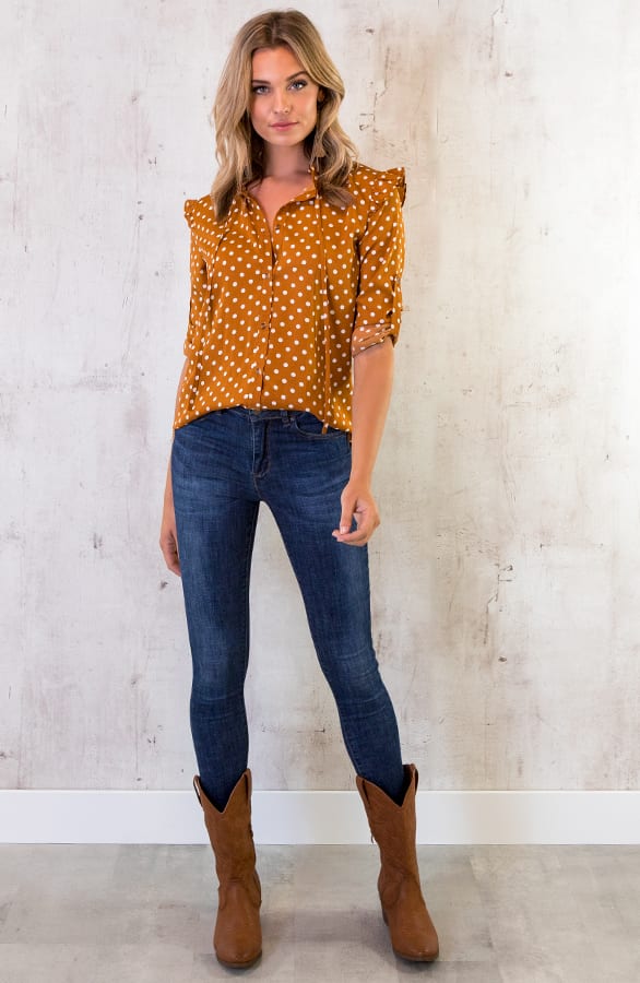 Cowboylaarzen Leer Cognac – shoparchief, foto 7