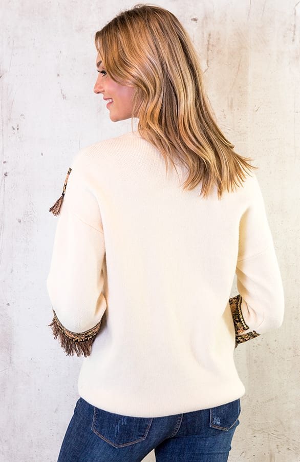Trui Boho Creme – shoparchief, foto 5