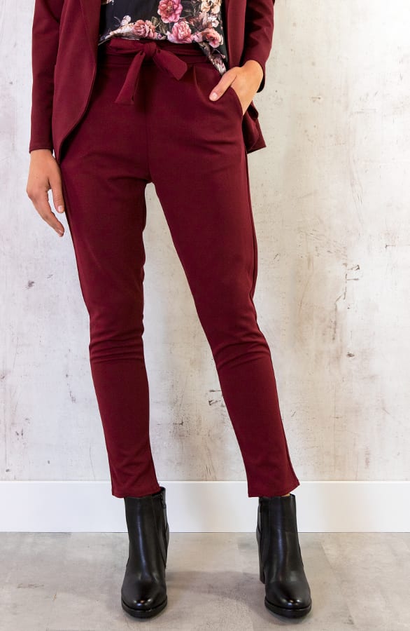 Strik Broek Basic Bordeaux – shoparchief, foto 2