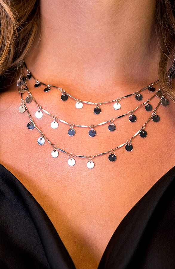 Munten Laagjes Ketting Zilver – shoparchief, foto 2