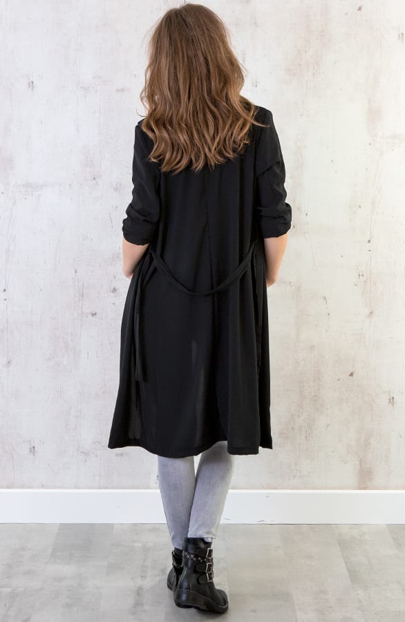 Trenchcoat Dames Zwart – shoparchief, foto 7