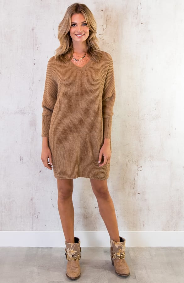 Gebreide Oversized Trui Taupe – shoparchief, foto 5