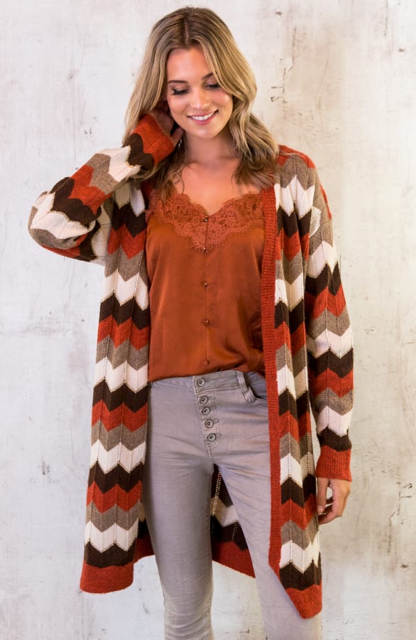 Spaghetti Top Kant Terracotta – shoparchief, foto 5