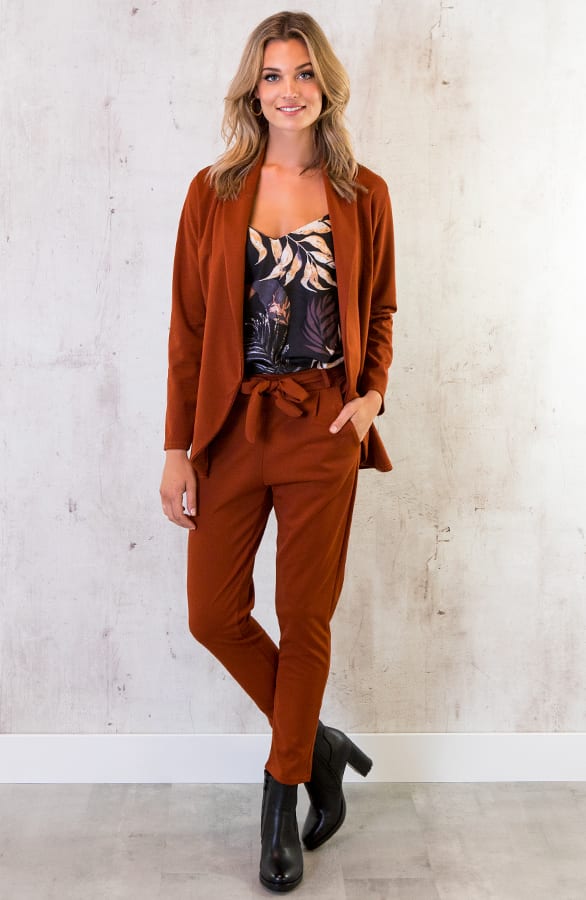 Strik Broek Basic Terracotta – shoparchief, foto 3
