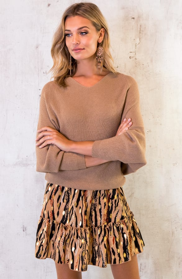 Oversized Trui Taupe – shoparchief, foto 2