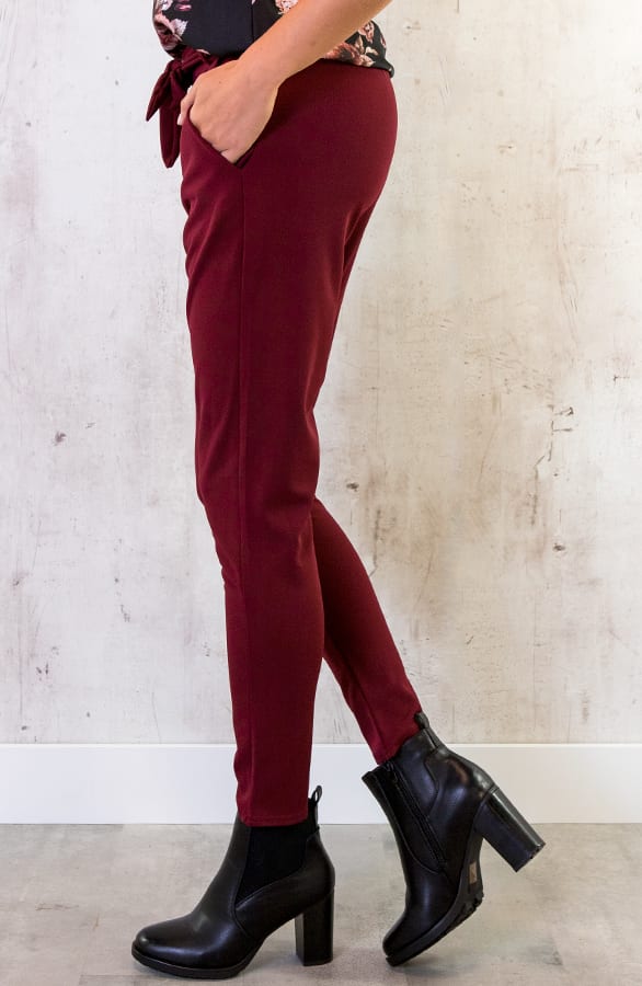 Strik Broek Basic Bordeaux – shoparchief, foto 4