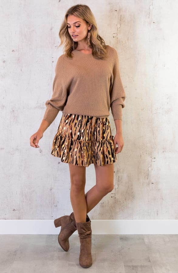 Oversized Trui Taupe – shoparchief, foto 6
