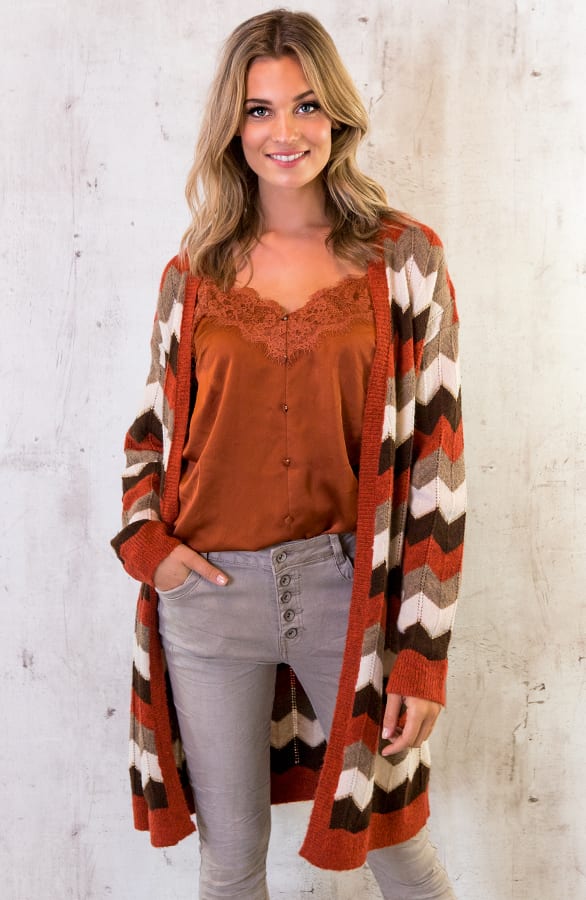 Spaghetti Top Kant Terracotta – shoparchief, foto 4