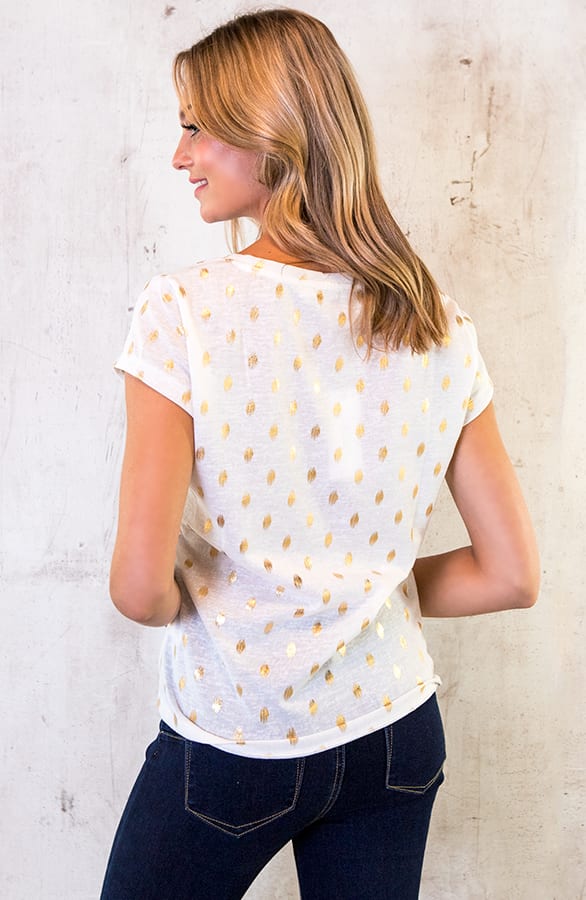 Golden Leaves Top Creme – shoparchief, foto 4