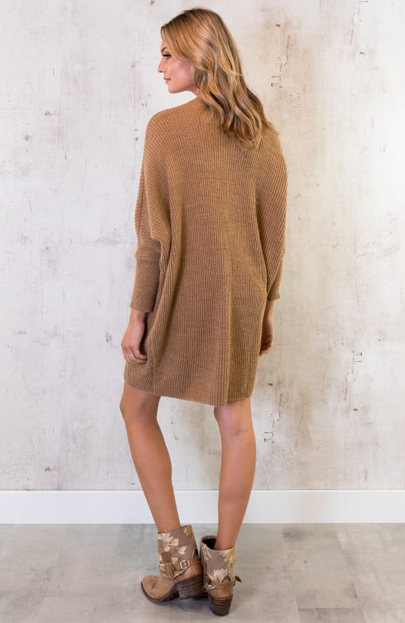 Gebreide Oversized Trui Taupe – shoparchief, foto 3