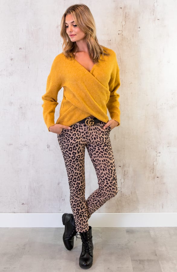 Need This Sweater Twist Oker – shoparchief, foto 4