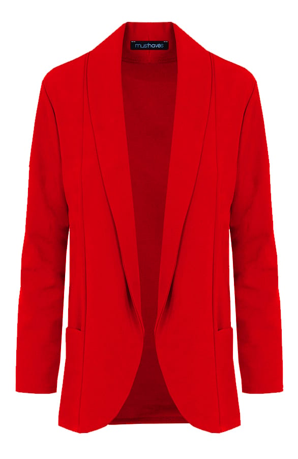 Basic Blazer Rood – shoparchief, foto 7