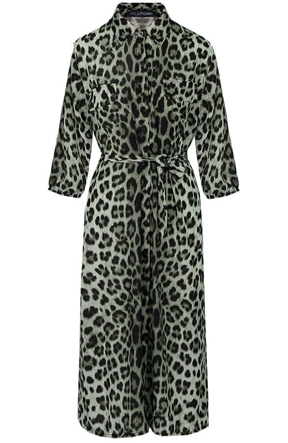 Blousejurk Panter Legergroen – shoparchief, foto 1