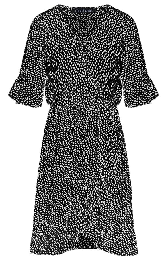 Jurk Cheetah Dames Zwart – shoparchief, foto 1