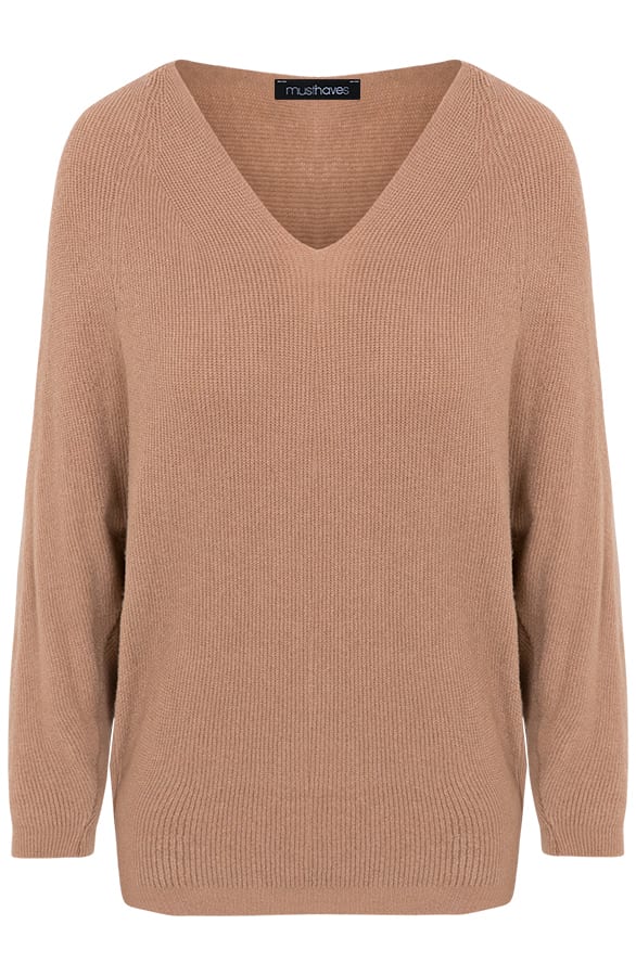 Oversized Trui Taupe – shoparchief, foto 1