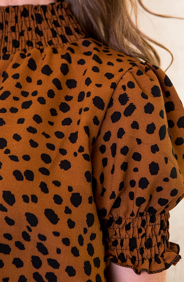 Cheetah Col Top Cognac – shoparchief, foto 4