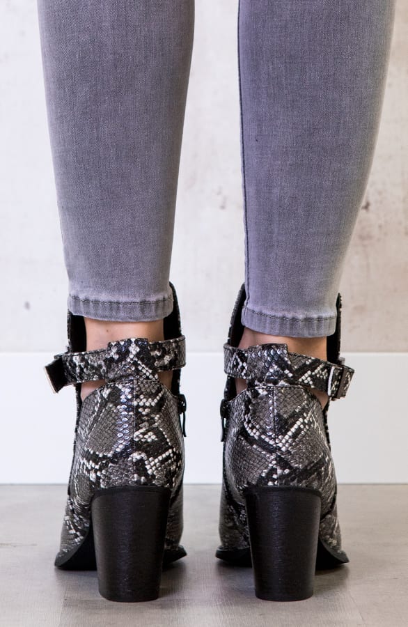Slangenprint Metallic Boots – shoparchief, foto 6