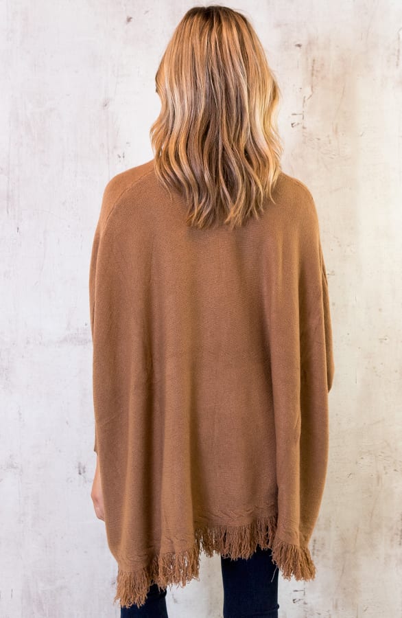 Poncho Sweater Camel – shoparchief, foto 7