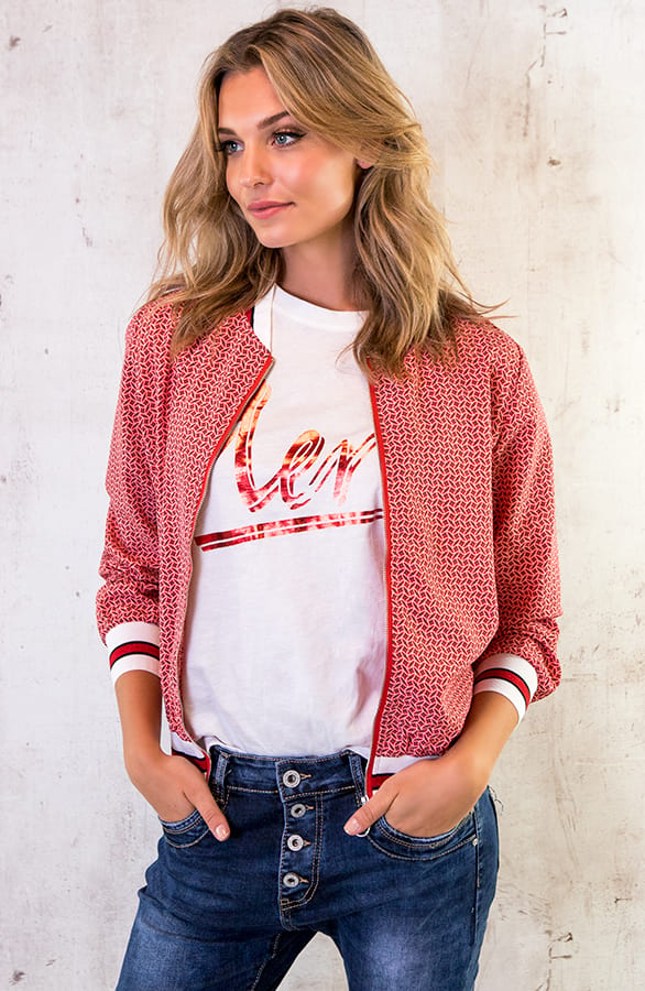 Top Merci Metallic Rood – shoparchief, foto 3