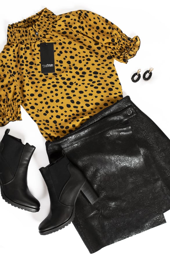 Cheetah Col Top Oker – shoparchief, foto 6