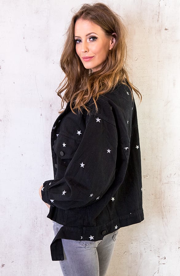 Sterren Spijkerjacket Zwart – shoparchief, foto 1