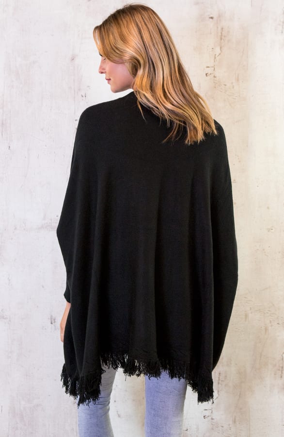 Poncho Sweater Zwart – shoparchief, foto 7