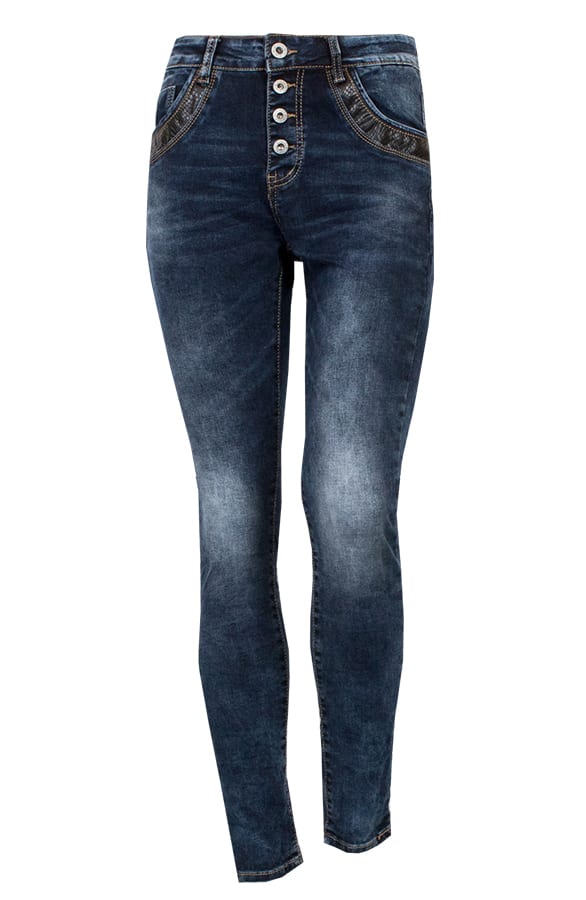 Chino Broek Snake Blauw – shoparchief, foto 1