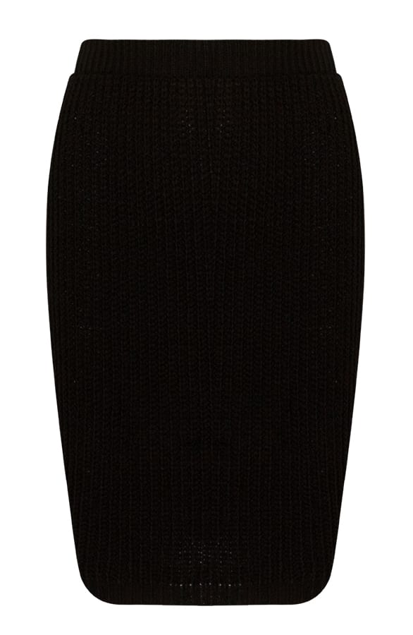 Gebreide Rok Dames Zwart – shoparchief, foto 1