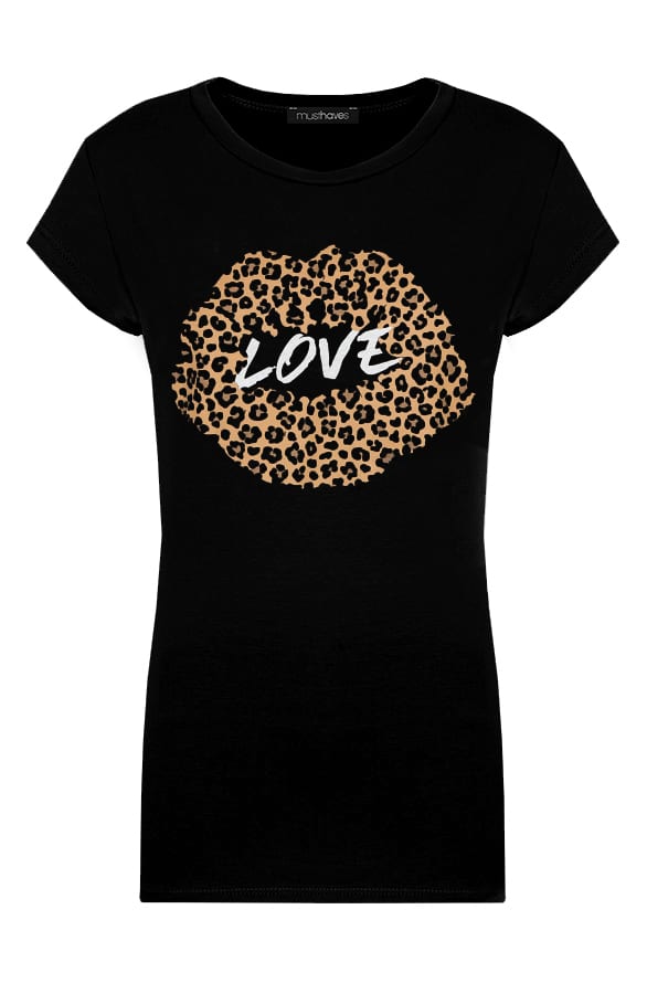 Love Kiss Top Zwart – shoparchief, foto 1