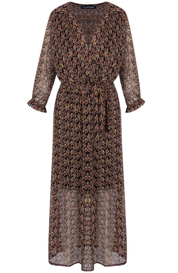 Maxi Jurk Deluxe Terracotta – shoparchief, foto 1