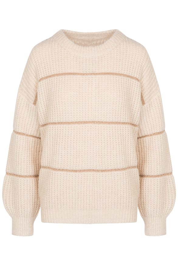 Oversized Glitter Trui Beige – shoparchief, foto 1