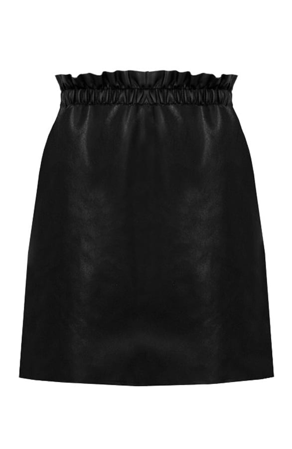 Rok Leer Dames Zwart – shoparchief, foto 6