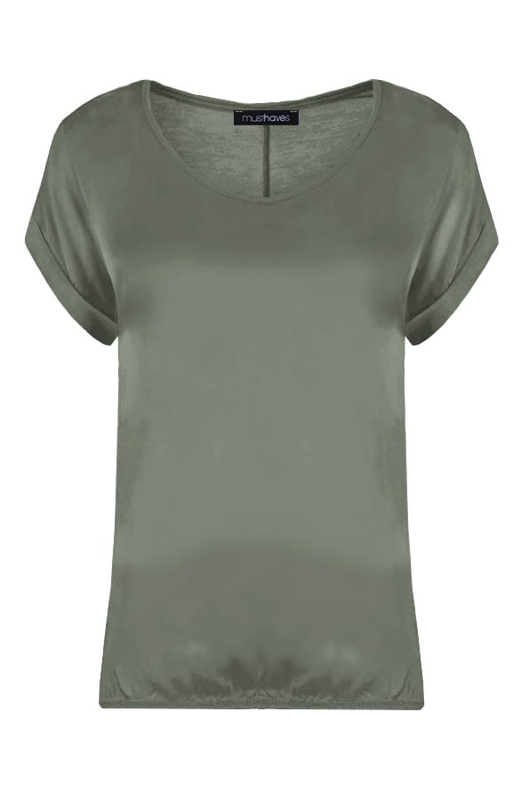 Silk Touch Tuniek Legergroen – shoparchief, foto 1