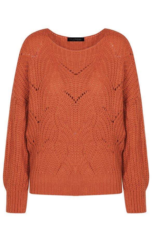 Trui Met Motief Terracotta – shoparchief, foto 1