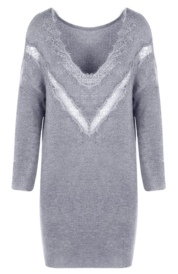 Tuniek Met Kant Grijs – shoparchief, foto 1