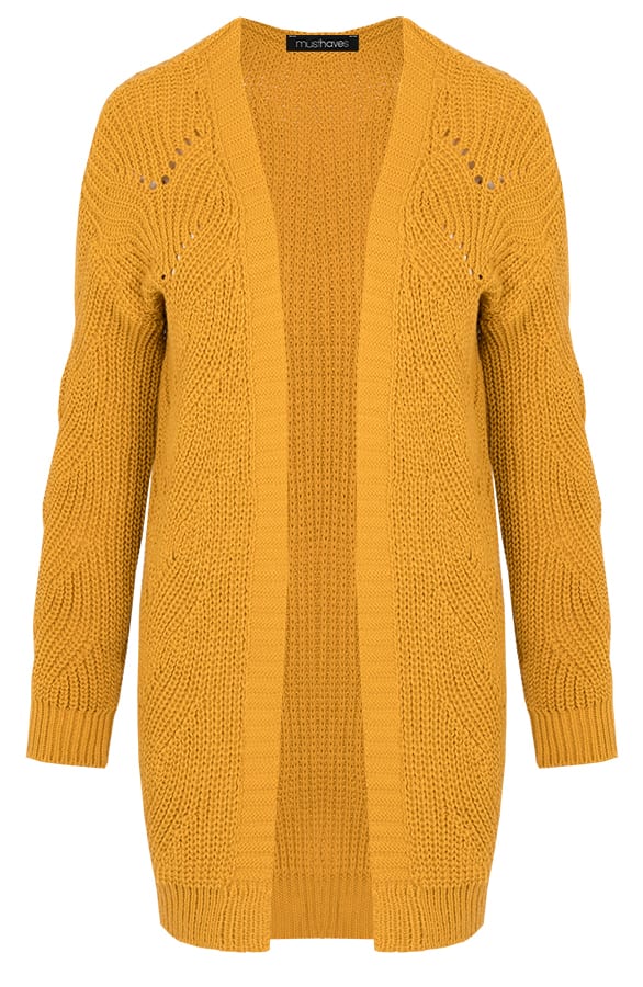 Vest Met Motief Okergeel – shoparchief, foto 1