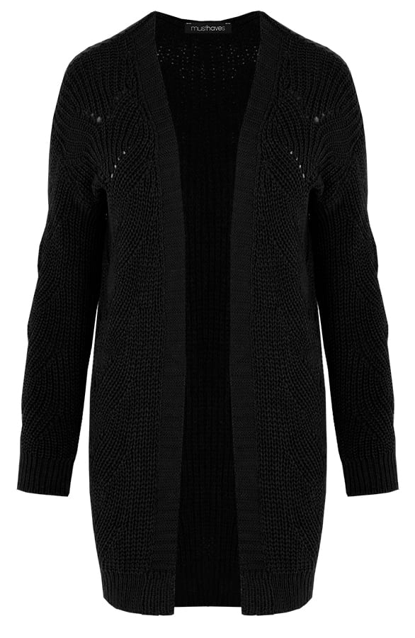 Vest Met Motief Zwart – shoparchief, foto 1