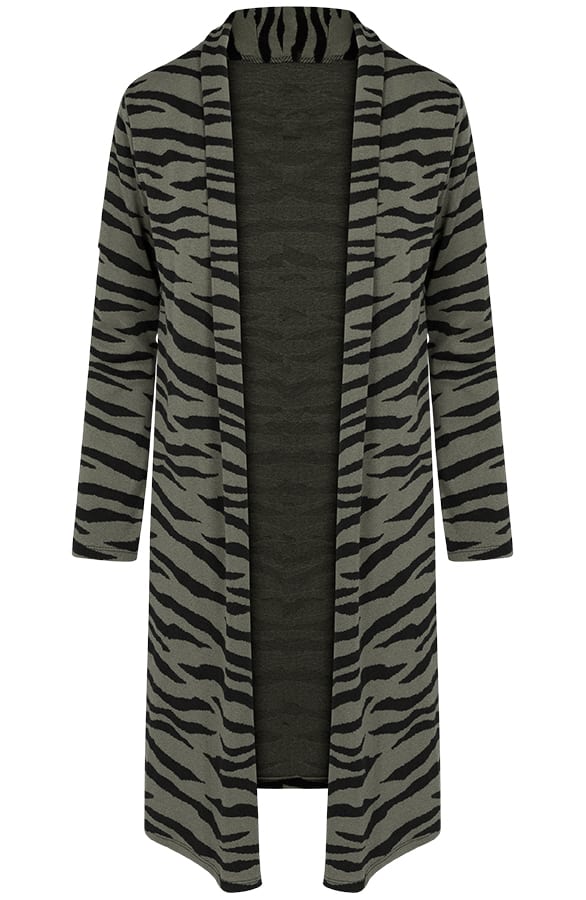 Zebra Vest Legergroen – shoparchief, foto 1